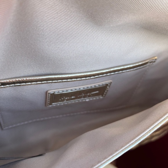 Nicole Miller Gold Crossbody Bag with Luxurious Shine - Picture 5 of 7